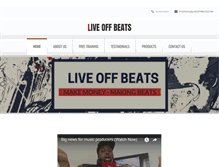 Tablet Screenshot of liveoffbeats.com